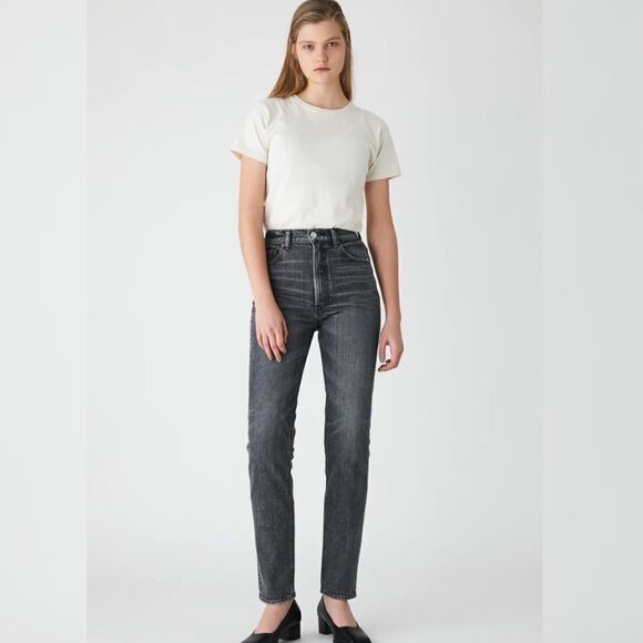 MOUSSY PLAIN JEANS STRAIGHT SLIM IN SIZE 25